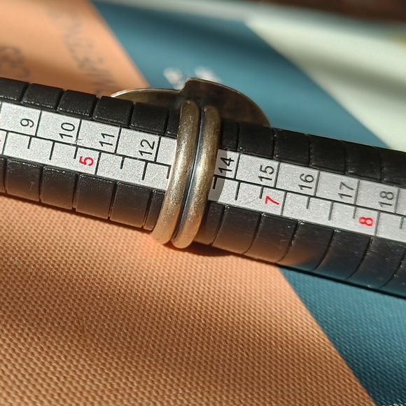 Black Onyx Oval Sterling Silver Ring Handmade sz 6 - Picture 5 of 6